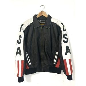 90s USA Leather Jacket